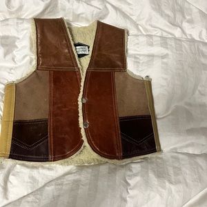 Little Boys Leather Vest